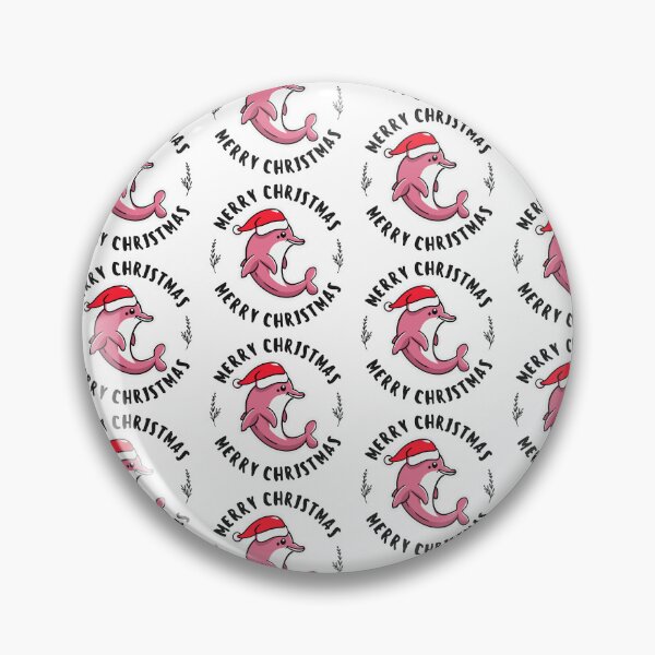 Item preview, river pink dolphin river xmas designed and sold by The  Knick Knack Nook.