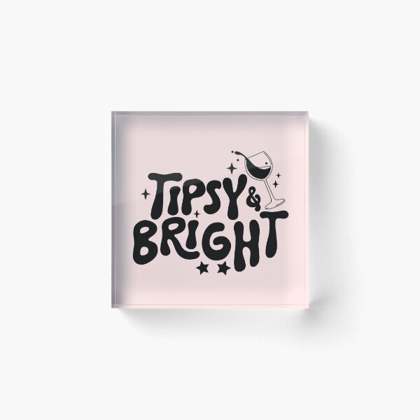 Item preview, Tipsy and Bright Christmas design in black. designed and sold by Susan-Marie220.