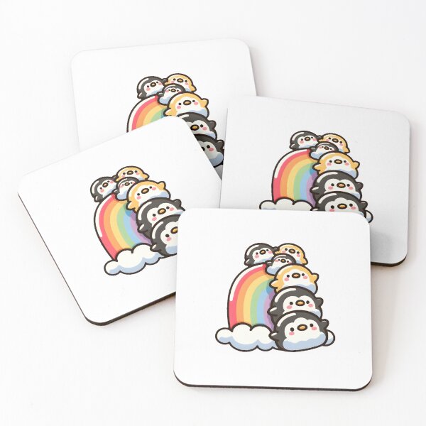 Item preview, Penguins Slide Over the Rainbow designed and sold by UmbrellaStudio1.