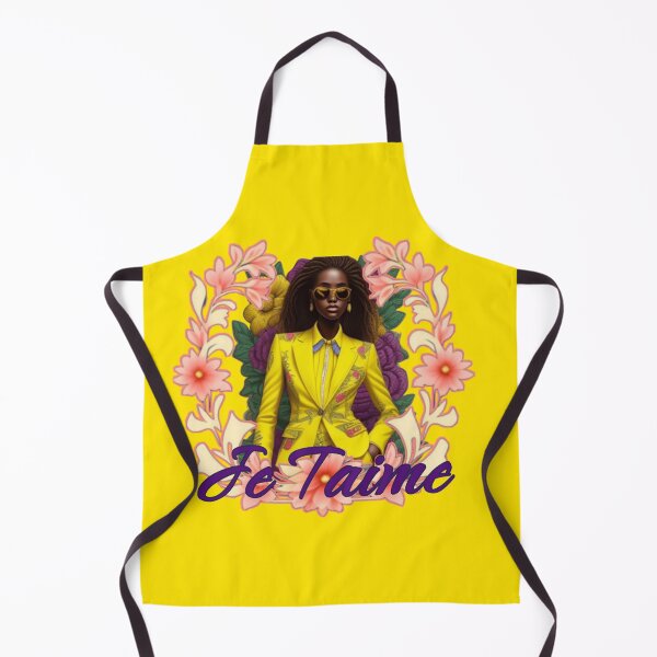Item preview, Je taime bright yellow fashion floral designed and sold by Roxburylane.