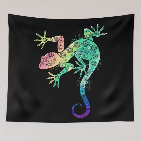 Item preview, Rainbow Gecko designed and sold by NomadaArtshop.