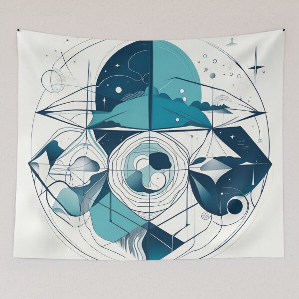 Item preview, Azure Elegance Tee designed and sold by ShenGha-design.