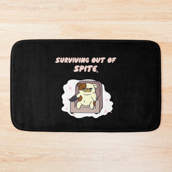 Item preview, Surviving out of spite dog watching tv on chair sarcastic humor witty quote designed and sold by ArtisanTeeShop.