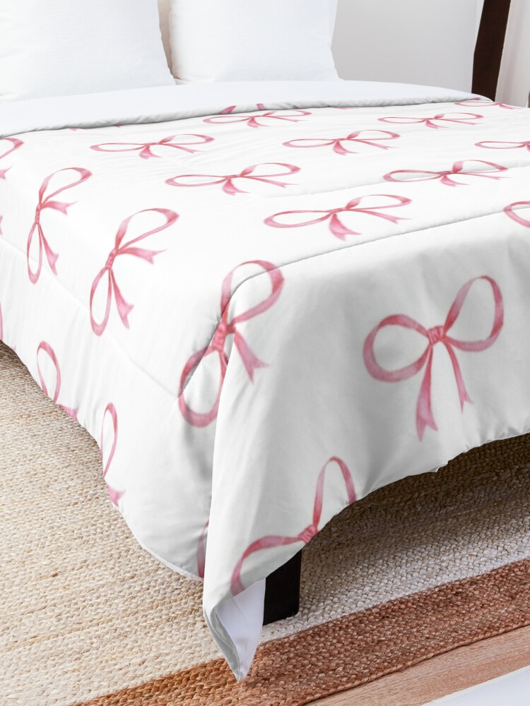Disover Coquette Pink Bow Quilt