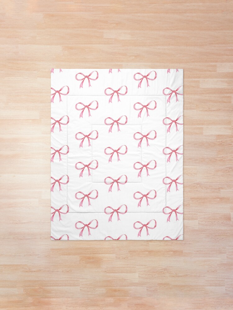 Disover Coquette Pink Bow Quilt