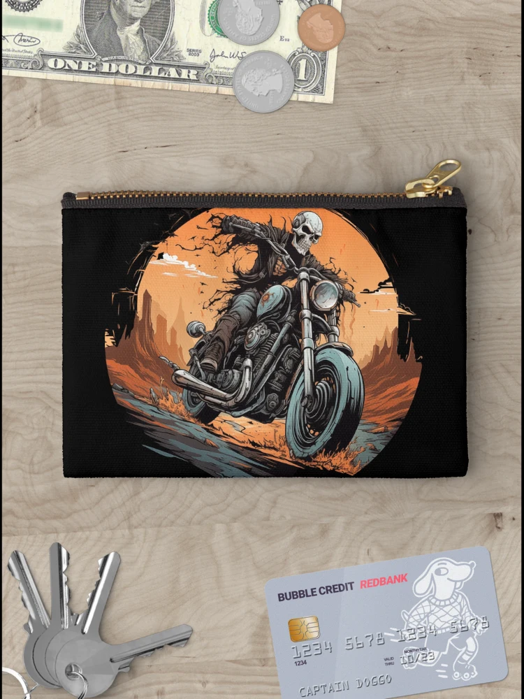 Thumbnail 3 of 4, Zipper Pouch, Skeleton Rider designed and sold by Rusty-Angel.