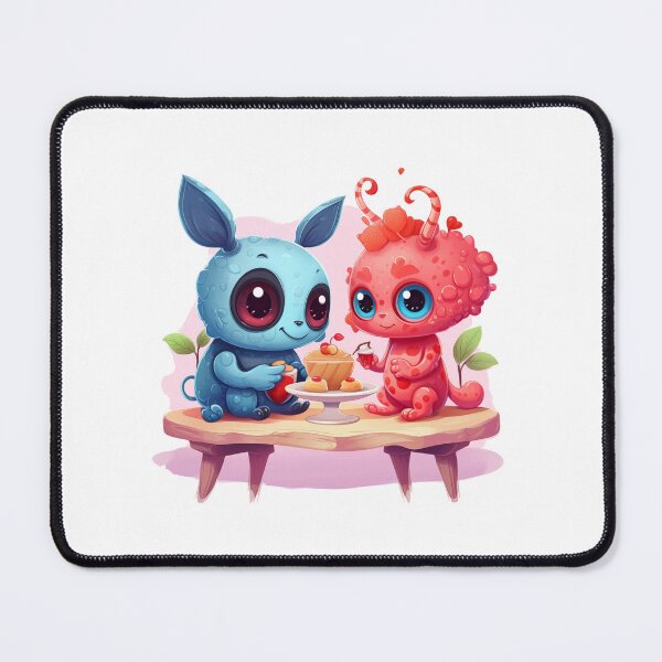 Item preview, cute monsters eating desserts designed and sold by supersanko.