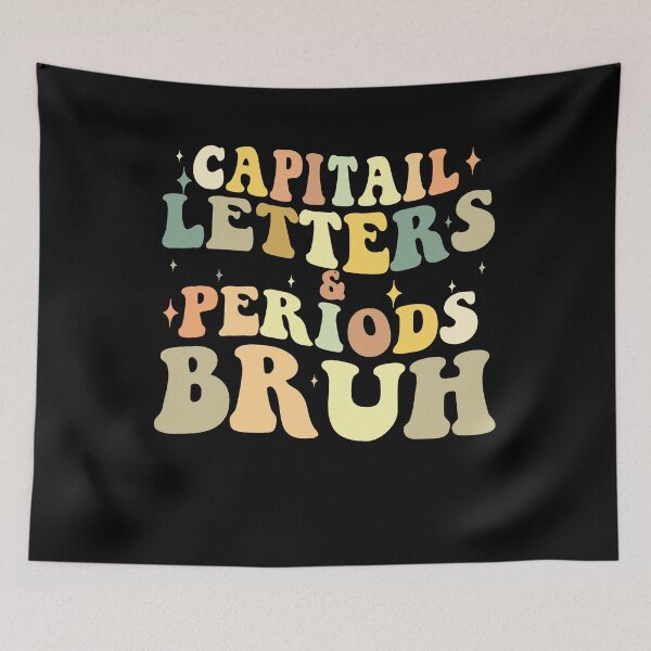 Item preview, Capital Letters And Periods Bruh designed and sold by AdelDa19.