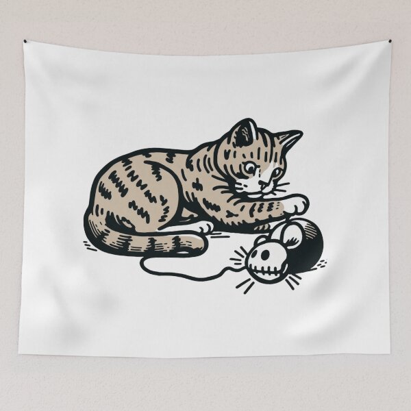 Item preview, Cat Skull Cat Cult Feline Kitty Life and Death designed and sold by sharon1210.