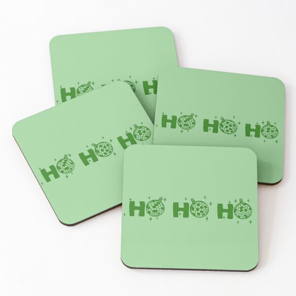 Item preview, Christmas Ho Ho Ho Disco Ornaments Green designed and sold by baranskini.