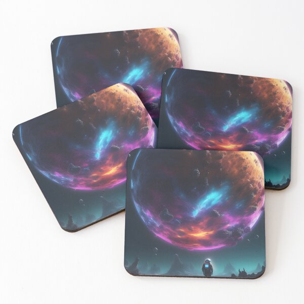 Artikelvorschau, Von der KI erzeugter kosmischer Planet entworfen und verkauft von My Artprintz.