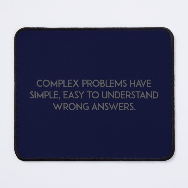Item preview, Complex problems have simple, easy to understand wrong answers designed and sold by unixorn.