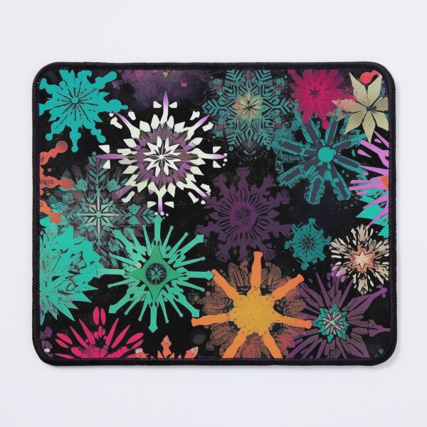 Item preview, CHRISTMAS  |  Psychedelic Snowflakes designed and sold by RedHandedOD.