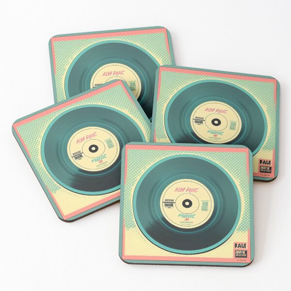 Item preview, Record Store Merch Vinyl Record Teal designed and sold by musicgeniusart.
