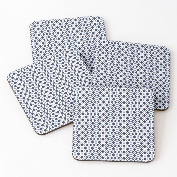 Item preview, Digital Harmony - Navy Blue Symmetry Art designed and sold by Looming Lines.