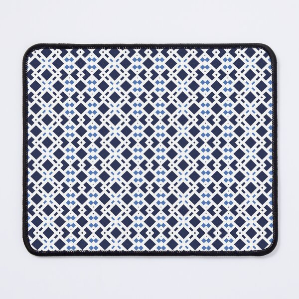 Item preview, Digital Harmony - Navy Blue Symmetry Art designed and sold by Looming Lines.