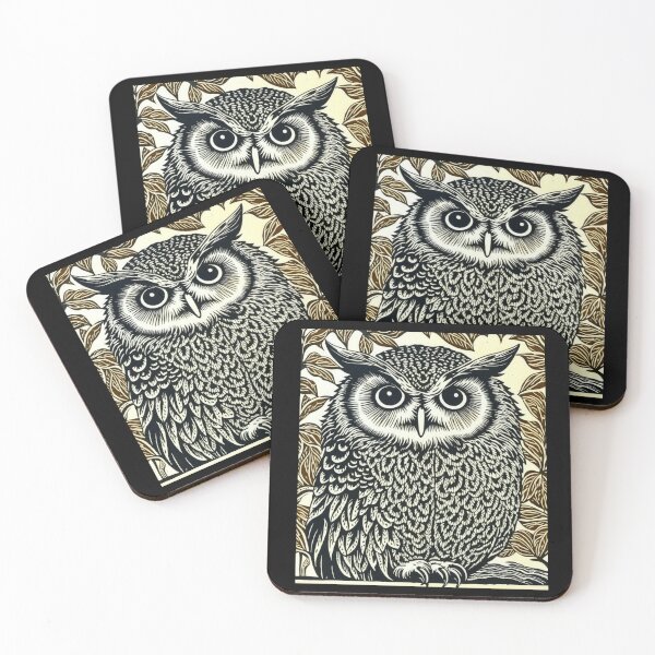 Item preview, Owl Woodcut Style designed and sold by Kechenoro.