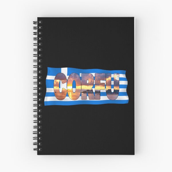 Item preview, CORFU - Greece Sunrise with Flag designed and sold by Adam Gormley.