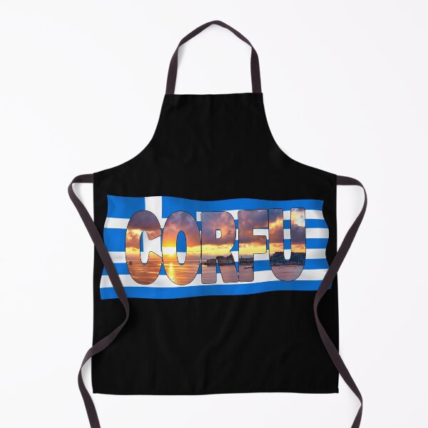 Item preview, CORFU - Greece Sunrise with Flag designed and sold by Adam Gormley.