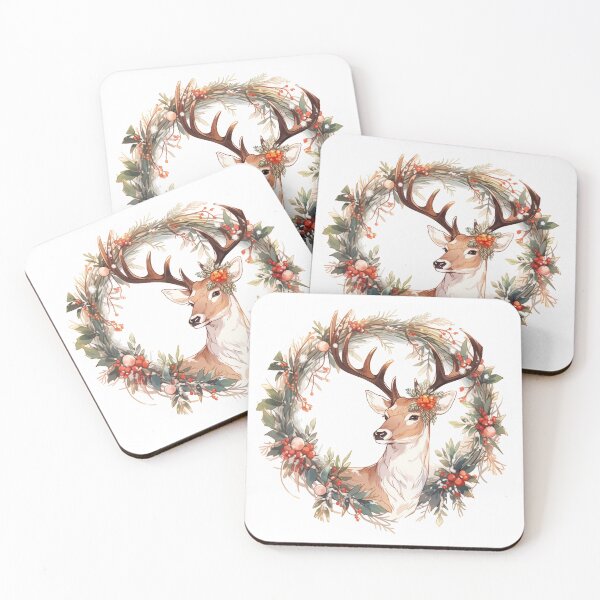 Artikelvorschau, Watercolor reindeer entworfen und verkauft von MendaciousMina.