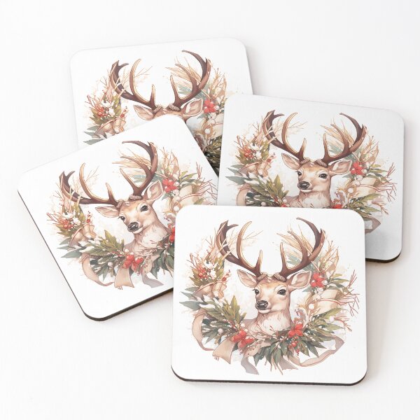 Artikelvorschau, Watercolor reindeer entworfen und verkauft von MendaciousMina.