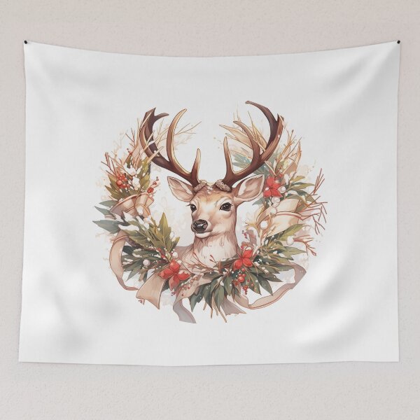 Item preview, Watercolor reindeer designed and sold by MendaciousMina.