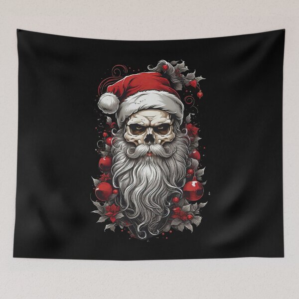 Item preview, Creepy Santa Clauses Skull designed and sold by MindSmith.