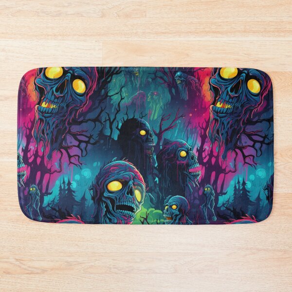 Item preview, Neon Nightmare: Blue Moon Zombies designed and sold by Digitalodyssey.