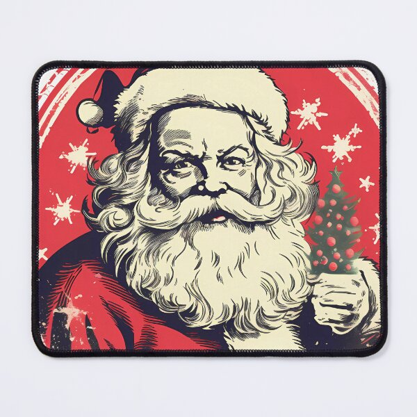 Item preview, Retro Vintage Santa Claus Oval designed and sold by Rickie Pauley.