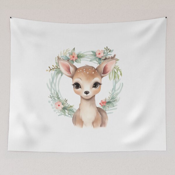 Item preview, Watercolor reindeer designed and sold by MendaciousMina.