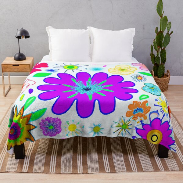 Item preview, Colorful Flowers Pattern designed and sold by Health And Fitness Posts e-Store.