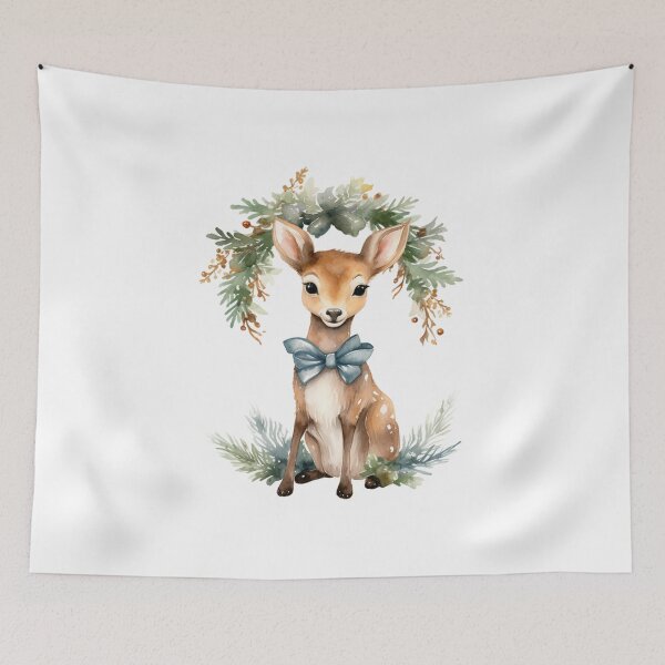 Item preview, Watercolor reindeer designed and sold by MendaciousMina.