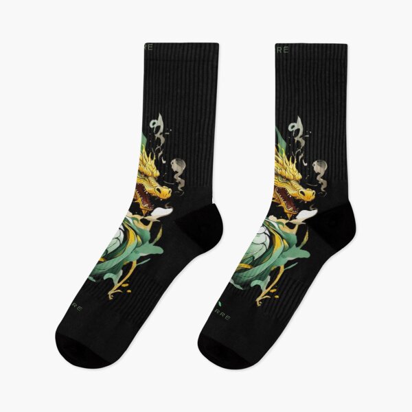 Item preview, Green and yellow tribal dragon, Akelarre designed and sold by AkelarreDesigns.