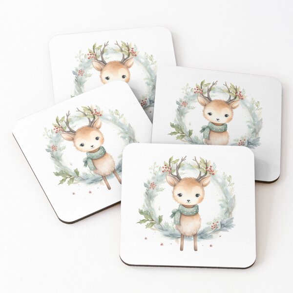 Artikelvorschau, Watercolor reindeer entworfen und verkauft von MendaciousMina.