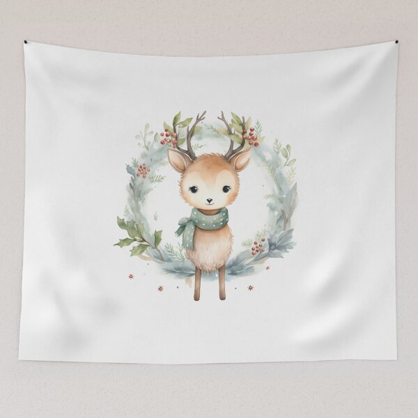 Artikelvorschau, Watercolor reindeer entworfen und verkauft von MendaciousMina.