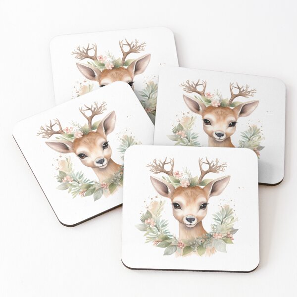 Artikelvorschau, Watercolor reindeer entworfen und verkauft von MendaciousMina.