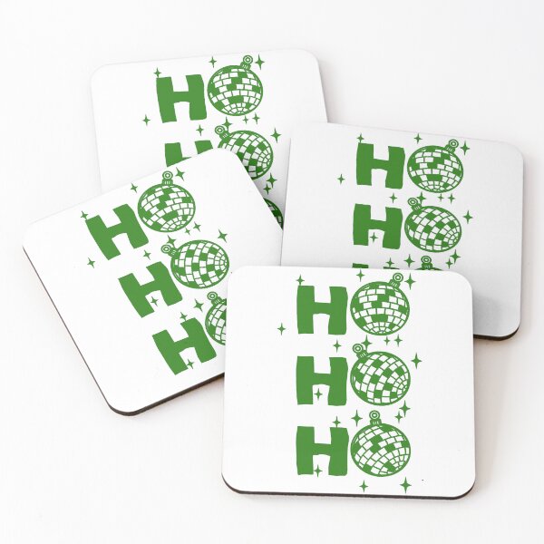 Item preview, Christmas Ho Ho Ho Disco Ornaments Green designed and sold by baranskini.