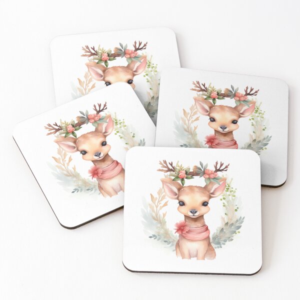 Artikelvorschau, Watercolor reindeer entworfen und verkauft von MendaciousMina.