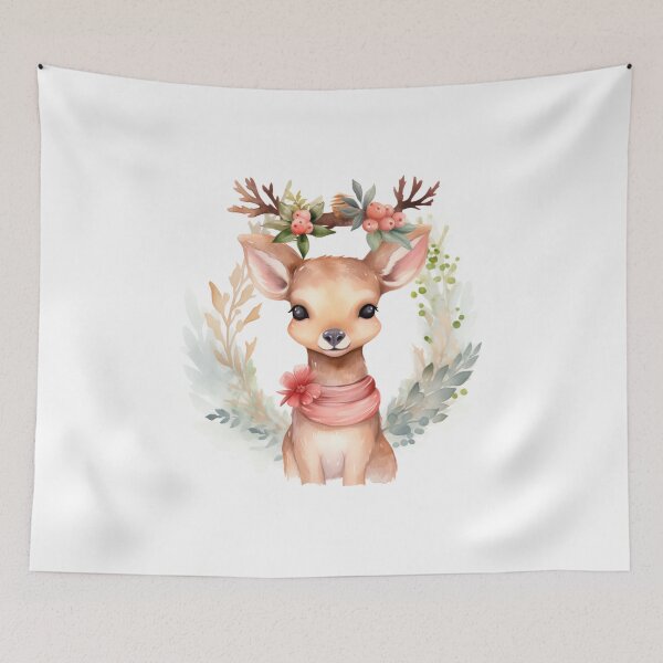 Artikelvorschau, Watercolor reindeer entworfen und verkauft von MendaciousMina.