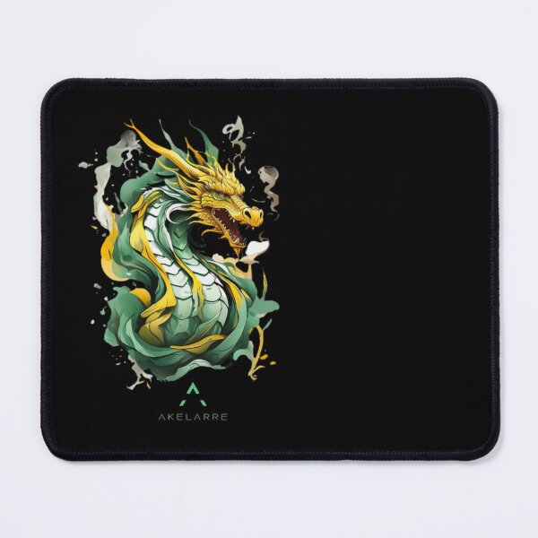 Item preview, Green and yellow tribal dragon, Akelarre designed and sold by AkelarreDesigns.
