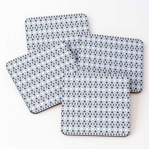 Item preview, Timeless Elegance in Navy Geometry designed and sold by Looming Lines.