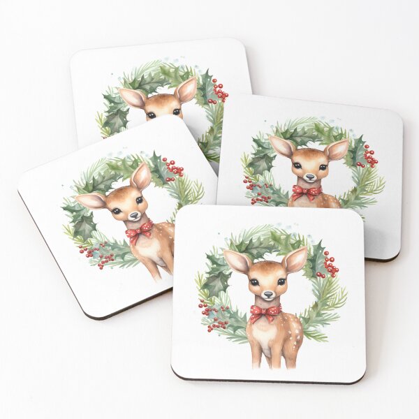 Artikelvorschau, Watercolor reindeer entworfen und verkauft von MendaciousMina.