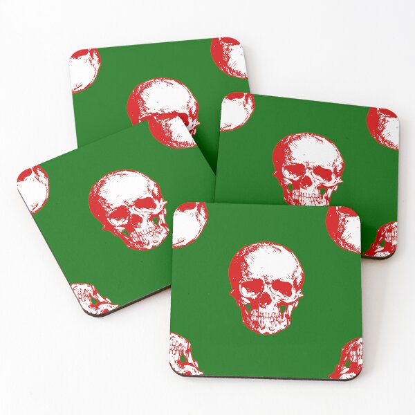 Item preview, gothmas ugly christmas skull goth skeleton green designed and sold by Gossip Rag.