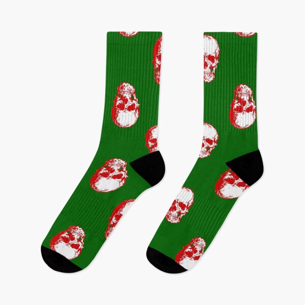 Item preview, gothmas ugly christmas skull goth skeleton green designed and sold by Gossip Rag.