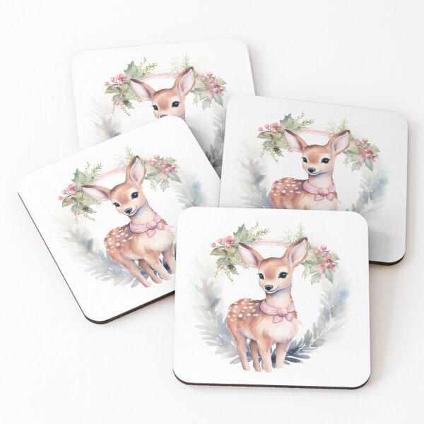 Artikelvorschau, Watercolor reindeer entworfen und verkauft von MendaciousMina.