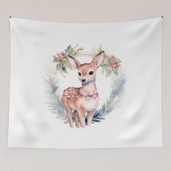 Artikelvorschau, Watercolor reindeer entworfen und verkauft von MendaciousMina.
