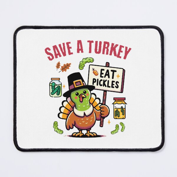 Item preview, Thanksgiving Save A Turkey Eat Pickles designed and sold by Betsytiptoe.