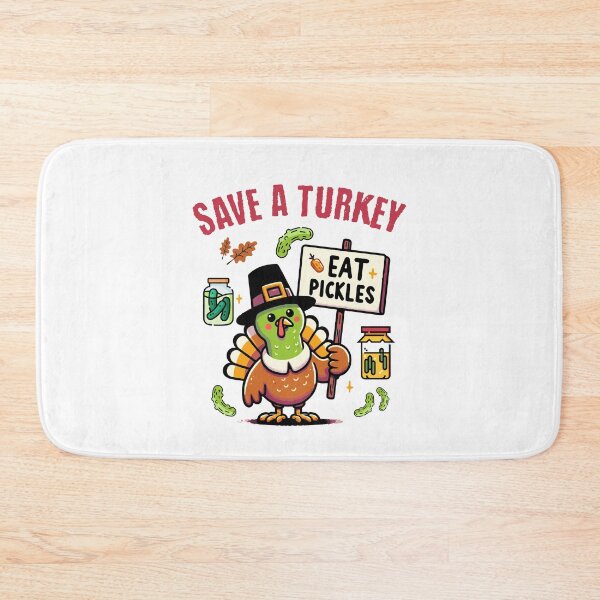 Item preview, Thanksgiving Save A Turkey Eat Pickles designed and sold by Betsytiptoe.