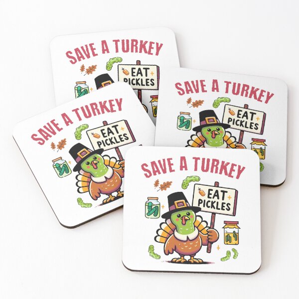 Item preview, Thanksgiving Save A Turkey Eat Pickles designed and sold by Betsytiptoe.