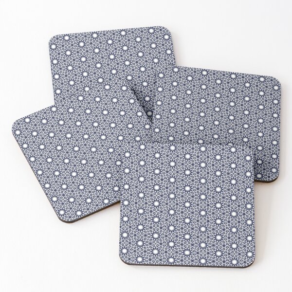 Item preview, Modern Bliss in Navy Geometry designed and sold by Looming Lines.